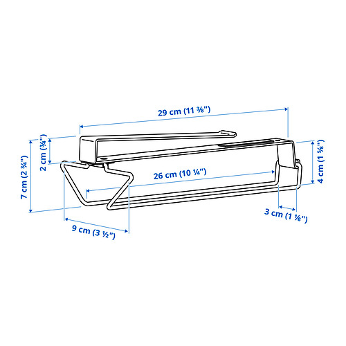 PÅLYCKE, clip-on multi-purpose rack 6 of 6 open dialog