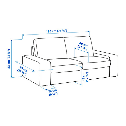 KIVIK, loveseat 7 of 7 open dialog
