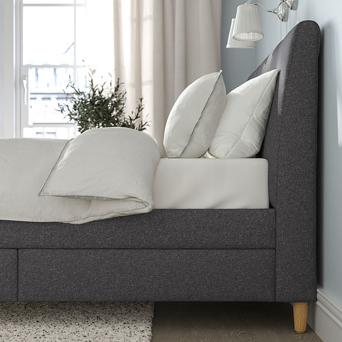 IDANÄS, upholstered storage bed 4 of 11 open dialog