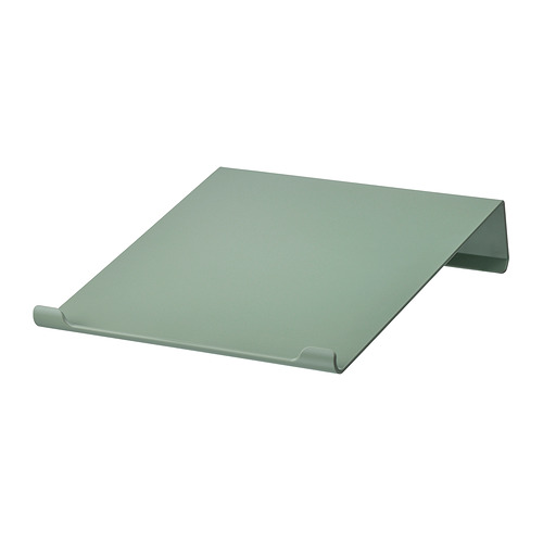 Tablero de escritura acodado verde RELATERA, fabricado en plástico poliestireno, rectangular con bordes curvos.