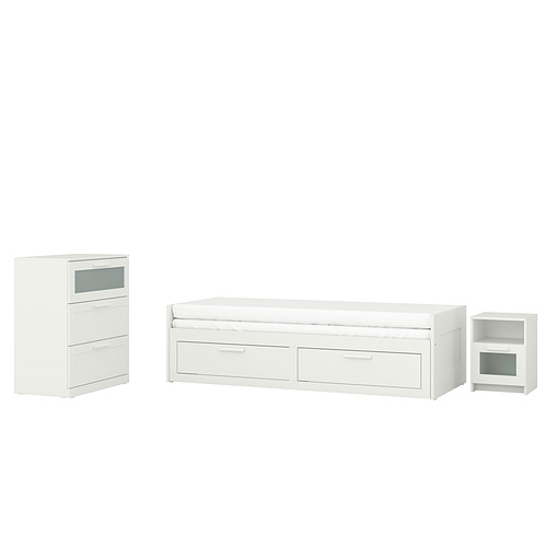 BRIMNES, bedroom furniture, set of 3. 1 of 11 open dialog