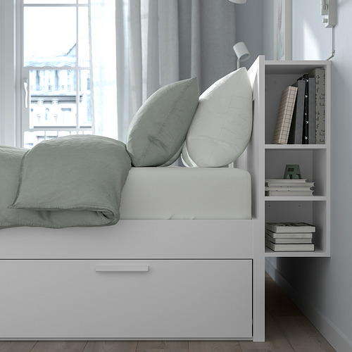 BRIMNES, bed frame with storage & headboard 6 of 9 open dialog