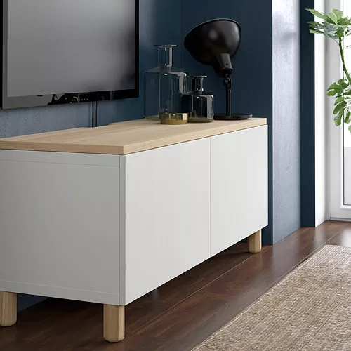 IKEA Puerto Rico - BESTÅ top panel for TV, oak veneer, 47 1/4 