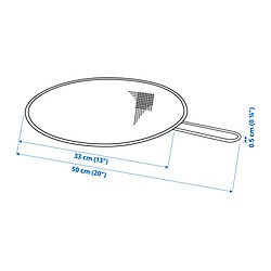 Measurement Illustration - KLOCKREN splatter screen