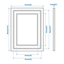 Measurement Illustration - SILVERHÖJDEN frame