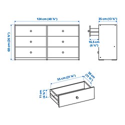 Ilustración de medidas - RAST gavetero