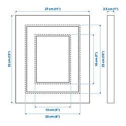 Ilustración de medidas - EDSBRUK marco
