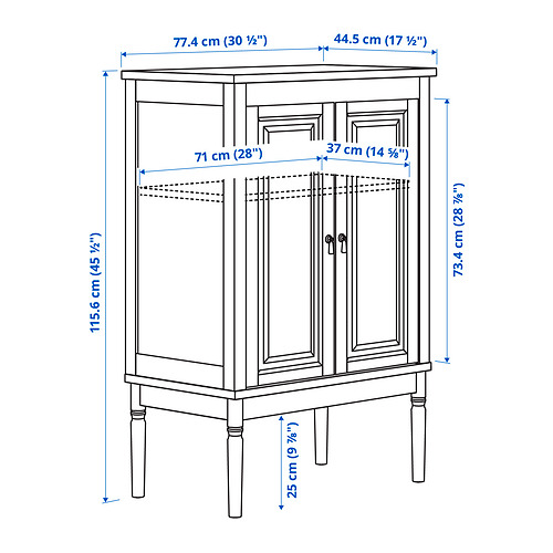 Measurement Illustration - FÄRJKARL cabinet