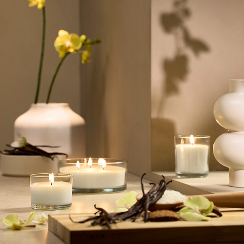 LOTSFÅGEL, vela aromática recipiente de vidrio. 3 de 8 abrir diálogo