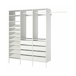 AURDAL, wardrobe combination, White