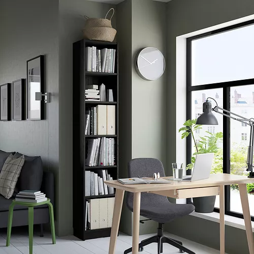 IKEA Puerto Rico - BILLY bookcase, black oak effect, 15 3/4 