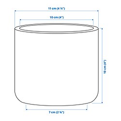 Measurement Illustration - BUSKKAPRIFOL plant pot