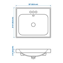 Measurement Illustration - ORRSJÖN sink