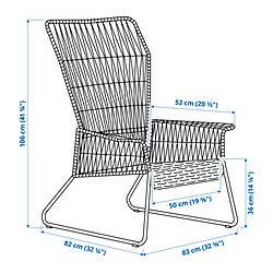 Ilustración de medidas - TALLSKÄR 