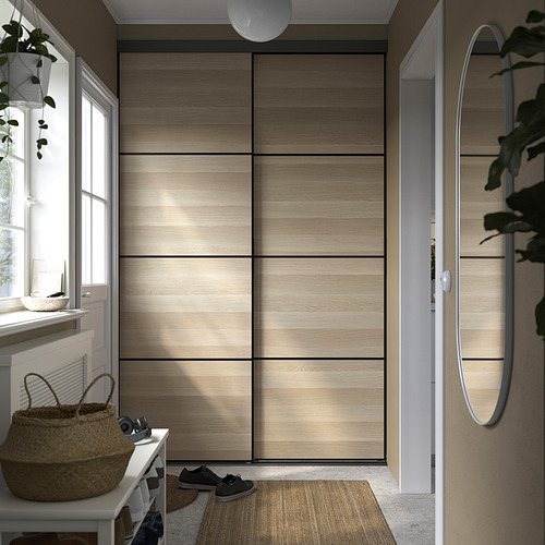 SKYTTA / AURDAL, reach-in wardrobe with sliding door 2 of 5 open dialog