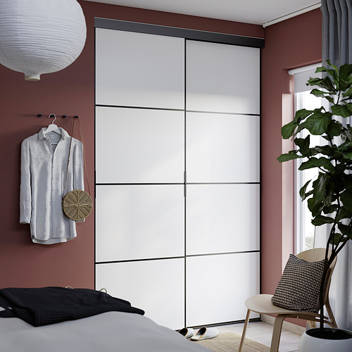 SKYTTA / AURDAL, reach-in wardrobe with sliding door 2 of 5 open dialog