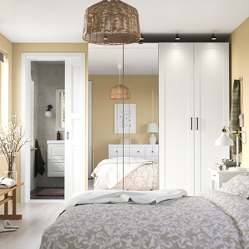 KAMMARTORP, mirror door w soft closing hinges 3 of 4 open dialog