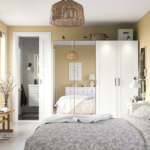 KAMMARTORP, mirror door w soft closing hinges 4 of 4 open dialog