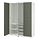 Select colour variation: white mirror glass/gray gray-green, 59 "x23 5/8 "x79 1/4 "