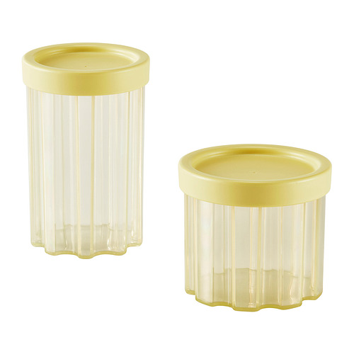 SPJUTLILJA, jar with lid, set of 2. 1 of 6 open dialog