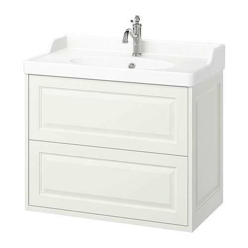 TÄNNFORSEN / RUTSJÖN, sink cabinet with drawers and HAMNSKÄR tap. 1 of 7 open dialog