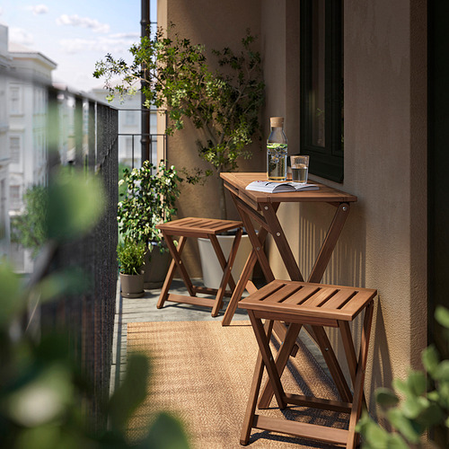 NÄMMARÖ, table and 2 stools, outdoor 2 of 2 open dialog
