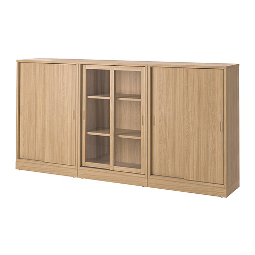 Muebles de roble claro TONSTAD: armarios con puerta corredera, chapa cepillada, líneas limpias