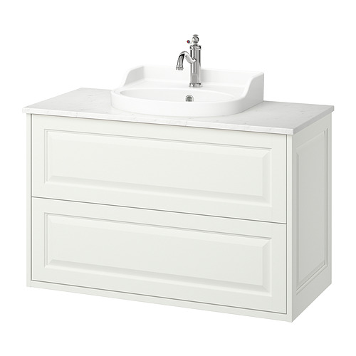 TÄNNFORSEN / RUTSJÖN, sink cabinet with drawers and HAMNSKÄR tap. 1 of 8 open dialog