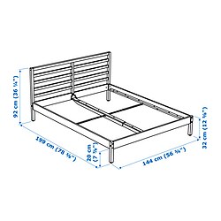 Ilustración de medidas - TARVA Cama Full