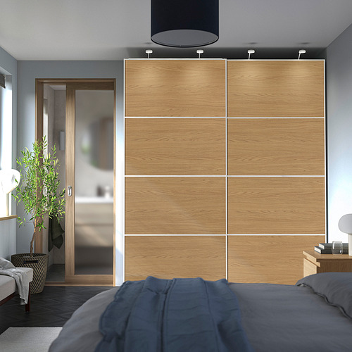 PAX / MEHAMN, wardrobe with sliding doors. 2 of 4 open dialog