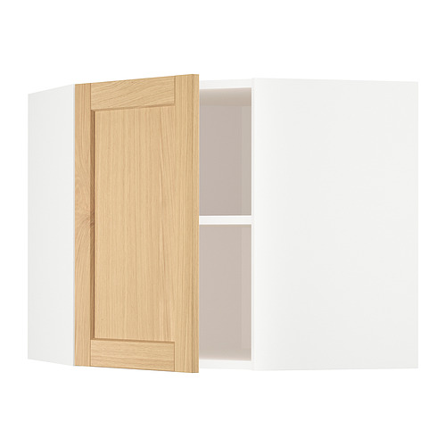 METOD, corner wall cabinet with shelves. 1 of 3 open dialog