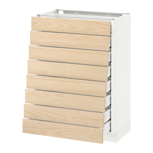 METOD, base cabinet/8 fronts/8 low drawers. 1 of 1 open dialog