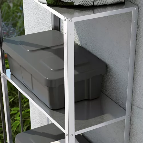 IKEA HYLLIS ×2 HYLLIS Shelf unit, indoor/outdoor, 23 5/8x10 5/8x29 1/8