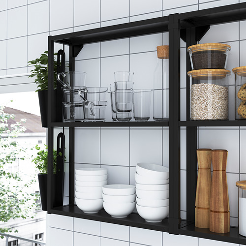 ENHET, wall fr w shelves. 5 of 10 open dialog