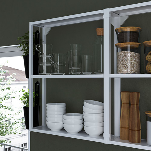 ENHET, wall fr w shelves. 5 of 10 open dialog
