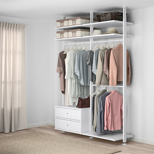 ELVARLI, 2 section shelf unit. 3 of 9 open dialog