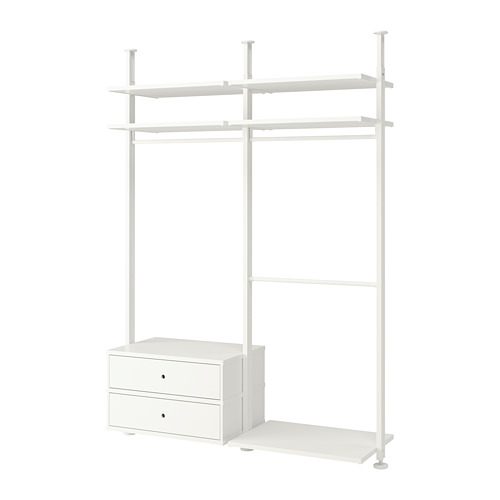 ELVARLI, 2 section shelf unit. 1 of 9 open dialog