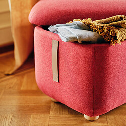 OSKARSHAMN wing chair with ottoman
