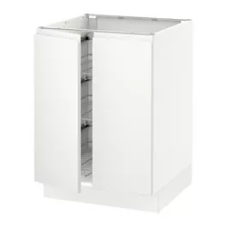 IKEA Puerto Rico - SEKTION base cabinet w wire basket/2 doors, white ...