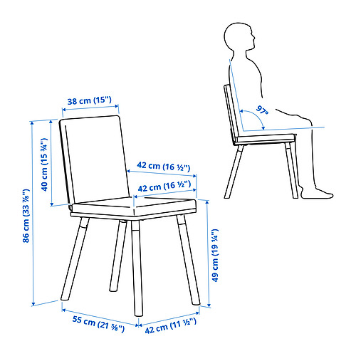 TONSTAD, extendable table and 2 chairs. 9 of 9 open dialog