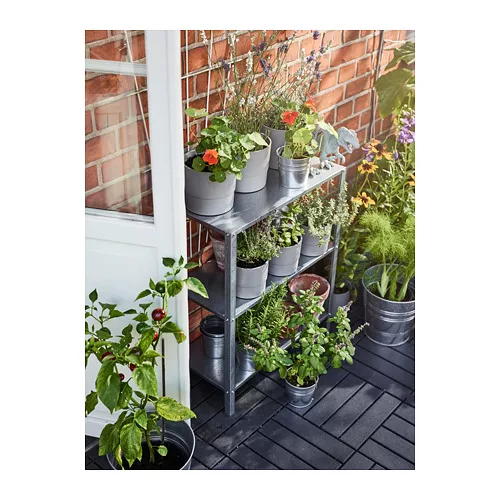 IKEA HYLLIS ×2 HYLLIS Shelf unit, indoor/outdoor galvanized - IKEA US