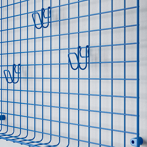 Measurement Illustration - GREJIG wall grid with rail