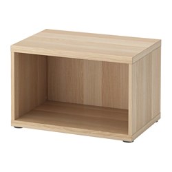 BESTÅ, frame, White stained oak effect
