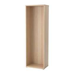 BESTÅ, frame, White stained oak effect