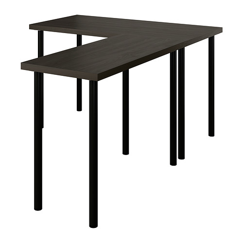 LAGKAPTEN / LINNMON, L-shaped desk. 1 of 3 open dialog