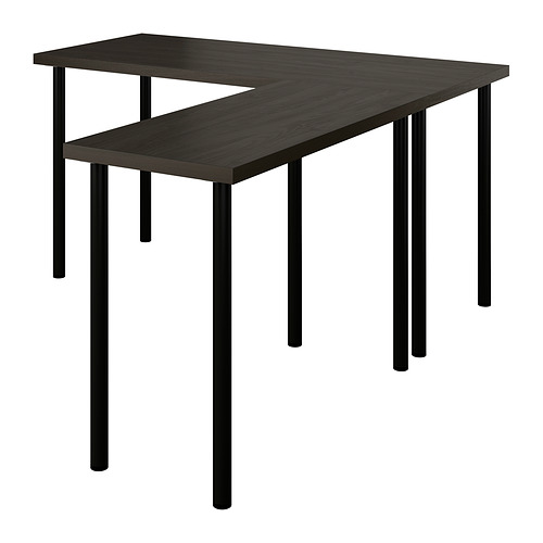 LAGKAPTEN / LINNMON, L-shaped desk. 1 of 3 open dialog