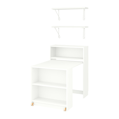 BILLY / BERGSHULT, librero con mesa plegable 1 de 7 open dialog