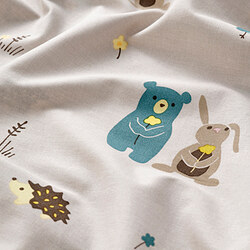 LEN duvet cover 1 pillowcase f crib