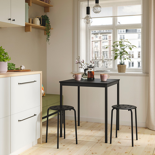 SANDSBERG / MARIUS, table and 2 stools. 2 of 4 open dialog