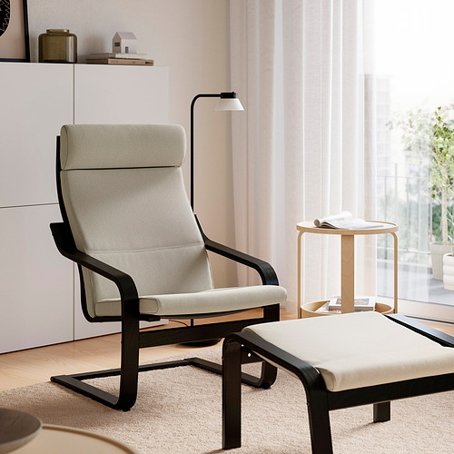 POÄNG, sillón y reposapiés. 2 de 7 abrir diálogo